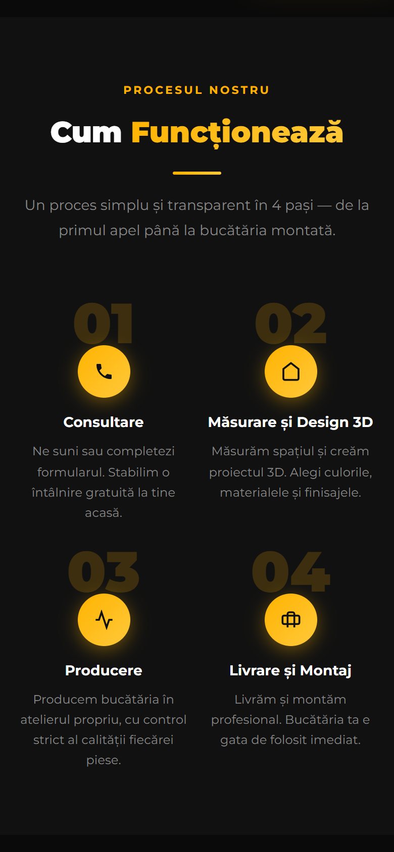 MOBILIÉ – Bucătării la comandă – captură mobil