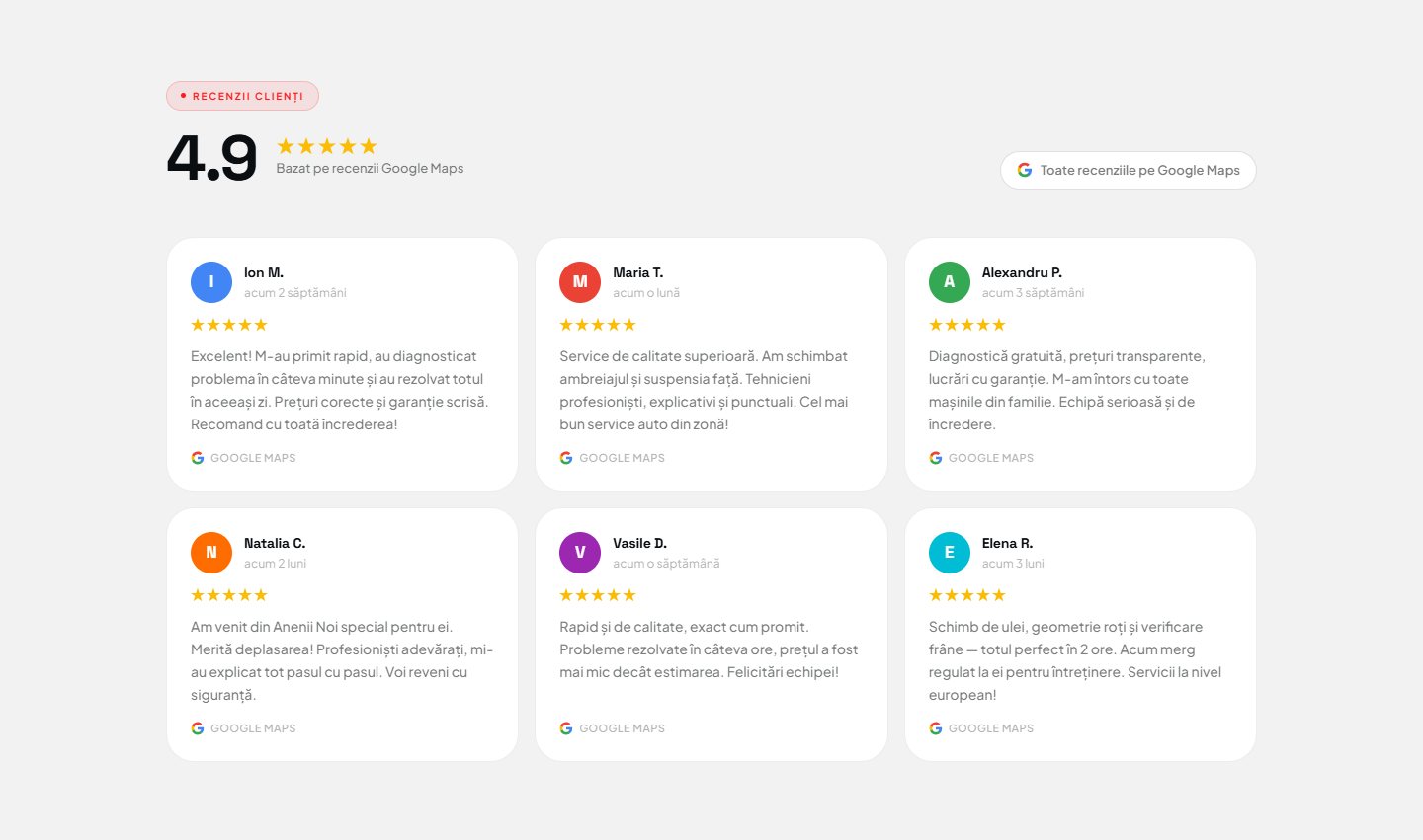 Rapid Auto Service – captură desktop