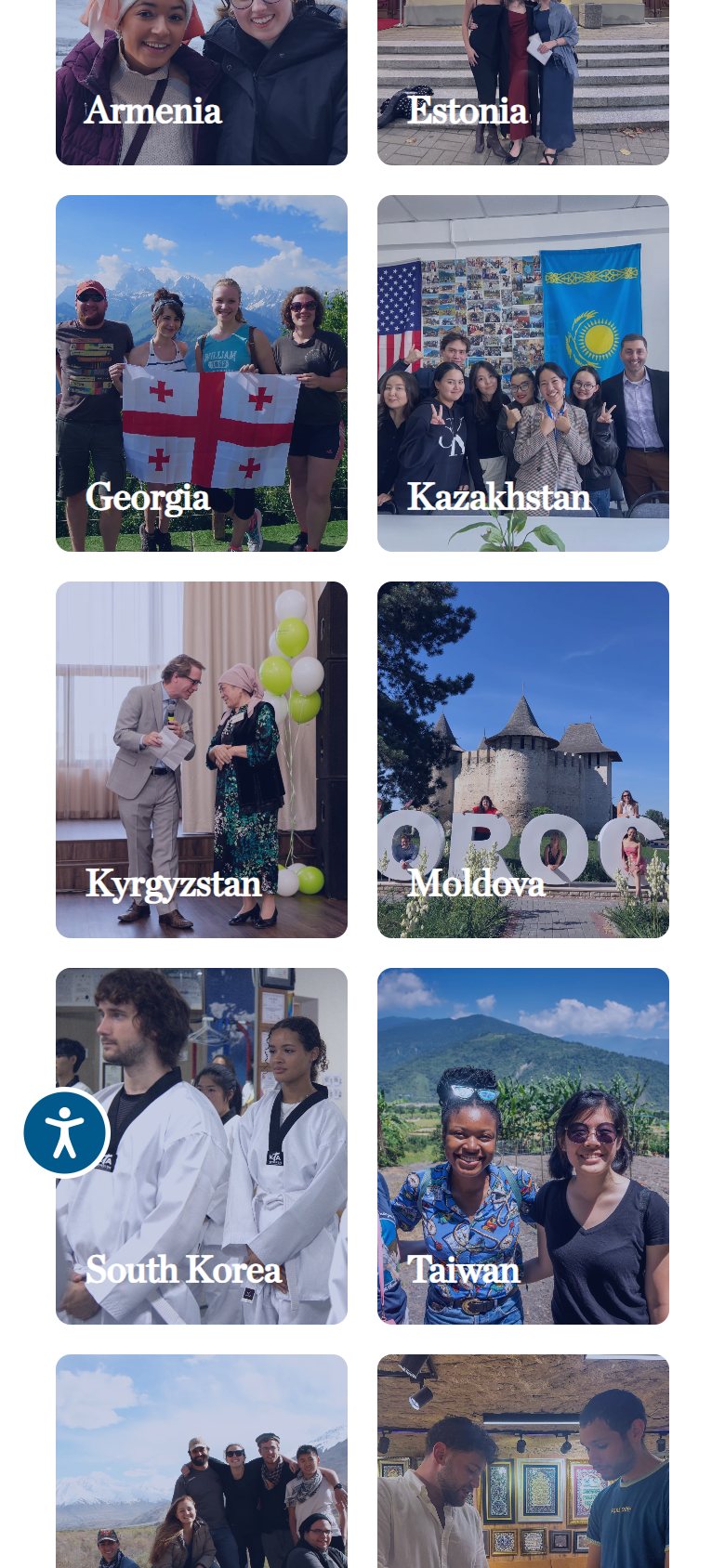 American Councils Study Abroad – captură mobil