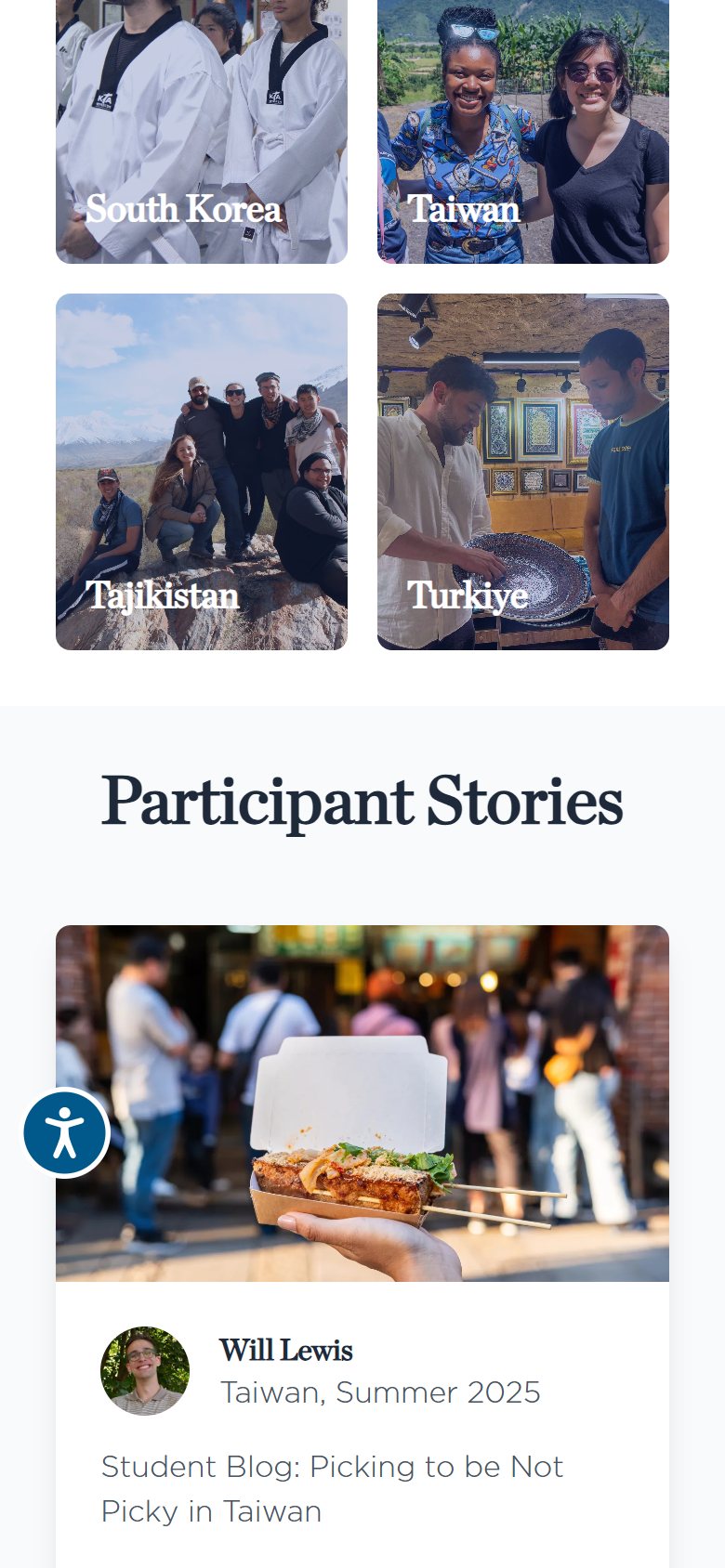 American Councils Study Abroad – captură mobil