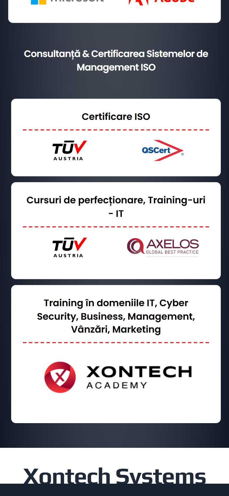 Xontech Systems – captură mobil