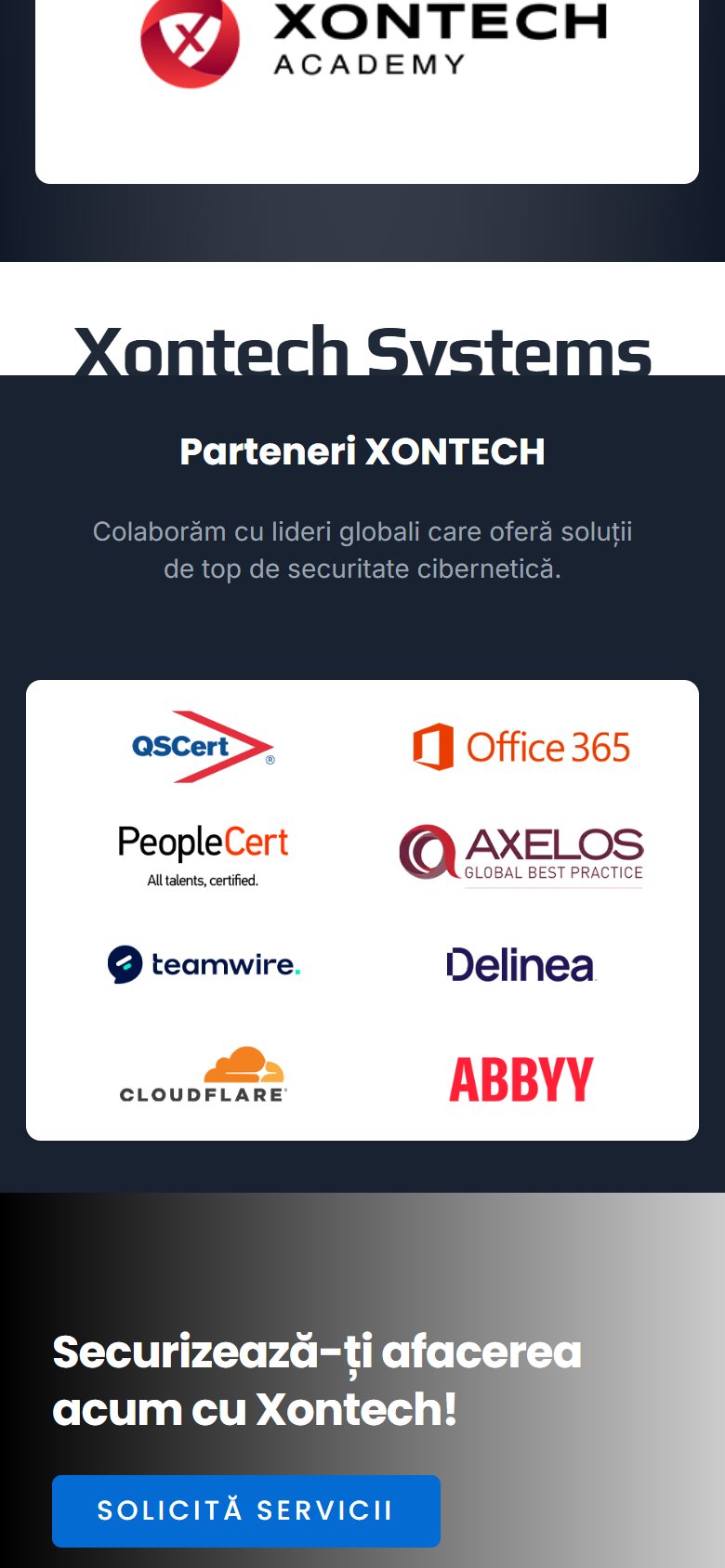 Xontech Systems – captură mobil