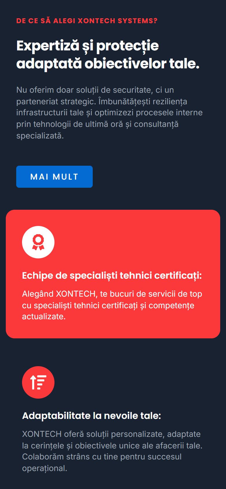 Xontech Systems – captură mobil